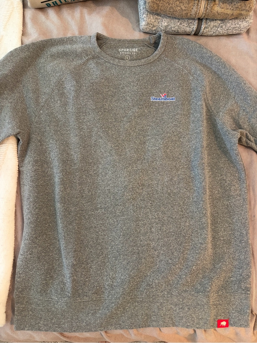 Steamboat Men's Grey Crewneck Sweatshirt